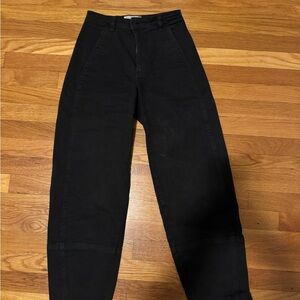 Everlane Black Utility Barrel Pant